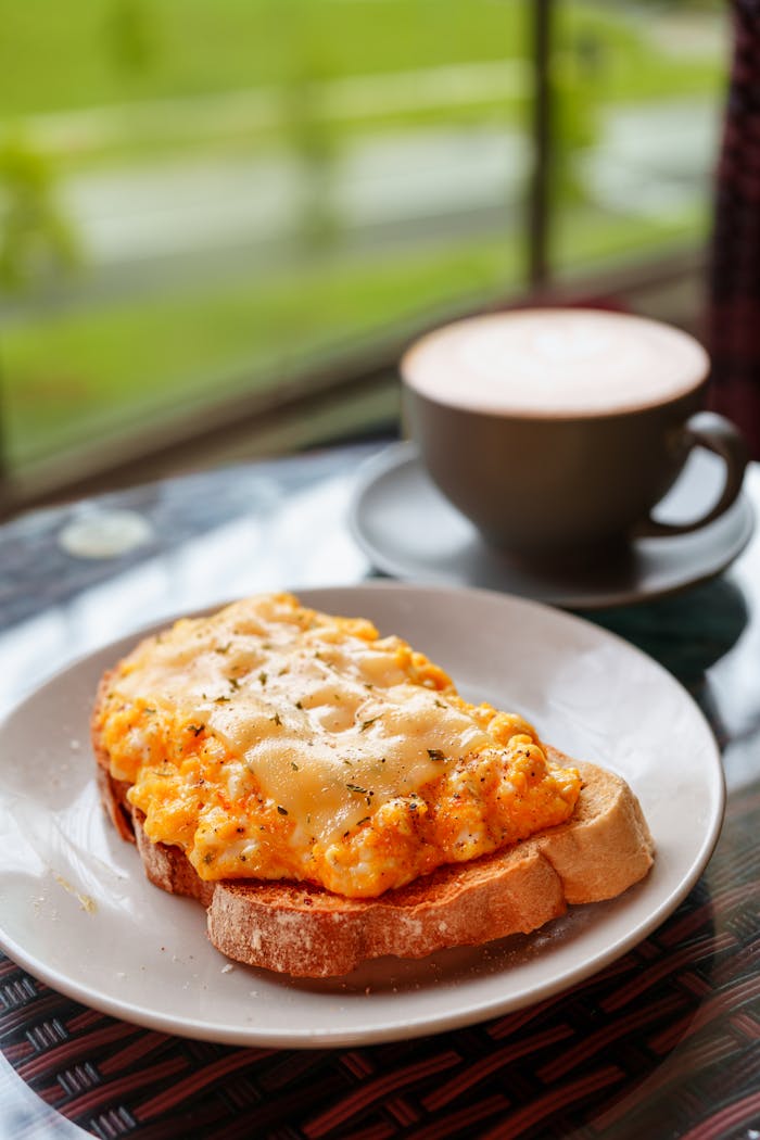 Mastering the First Impression: Your intriguing post title goes here delicious-cheesy-scrambled-egg-toast-with-coffee-34871729
